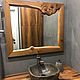 Зеркало в ванную комнату из массива Карагача, Зеркала, Уфа,  Фото №1