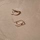 Geometry earrings, mini rectangles with garnets in 925 silver. Earrings. marusjy. My Livemaster. Фото №6