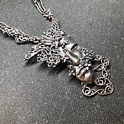 Украшения handmade. Livemaster - original item Butterfly necklace in my head. Author`s work with annabronze fittings. Handmade.
