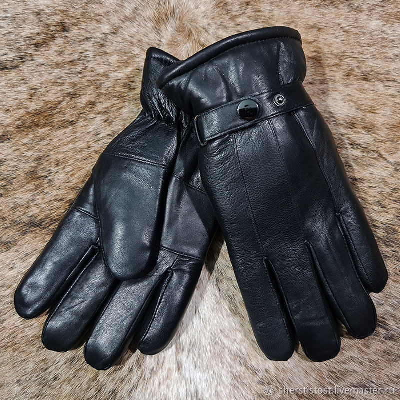 Leather gloves made of natural sheepskin, quality "Premium", Gloves, Nalchik,  Фото №1