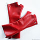 Перчатки женские кожаные Ladie's Glove's RED. Митенки. AD's  design Sergy. Ярмарка Мастеров.  Фото №4
