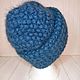Заказать Шапка объемная мохеровая "Петроль". Ирина Кислицына (crochet-irina). Ярмарка Мастеров. . Шапки Фото №3