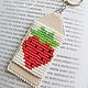 Keychain with strawberries ' Juicy berry'. Key chain. kotiki-elegancy-ruchnoj-raboty. Online shopping on My Livemaster.  Фото №2
