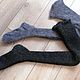 Knee socks-stockings knitted from goat down, Knee, Urjupinsk,  Фото №1