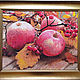 Order Author's hand-made cross-stitch painting Autumn apples. valiamoro (valiamoro). Livemaster. . Pictures Фото №3