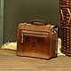 Портфель женский "Simon" (Саймон) Brown. Портфель. Jim Hawkins (Константин). Интернет-магазин Ярмарка Мастеров.  Фото №2