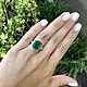 8.20tcw 18K Three Stone Emerald & Diamond Ring. Rings. JR Colombian Emeralds (JRemeralds). Online shopping on My Livemaster.  Фото №2