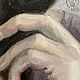 Portrait of hands, oil painting on canvas 30h30 cm. Pictures. Mariya Roeva  Kartiny maslom (MyFoxyArt). Ярмарка Мастеров.  Фото №4