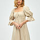 Cotton dress in beige color. Dresses. ivavavilonskaya. Online shopping on My Livemaster.  Фото №2