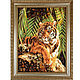 Картина янтарная: Благородный тигр 10800023, Картины, Калининград,  Фото №1