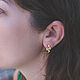Snake Earrings (Snake) | Gold-plated silver | Geometry Collection. Stud earrings. totemicashop. My Livemaster. Фото №6