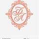 Wedding monograms of textile decor of any letters and words. Wedding accessories. karnizshtor (Karnizshtor). Online shopping on My Livemaster.  Фото №2