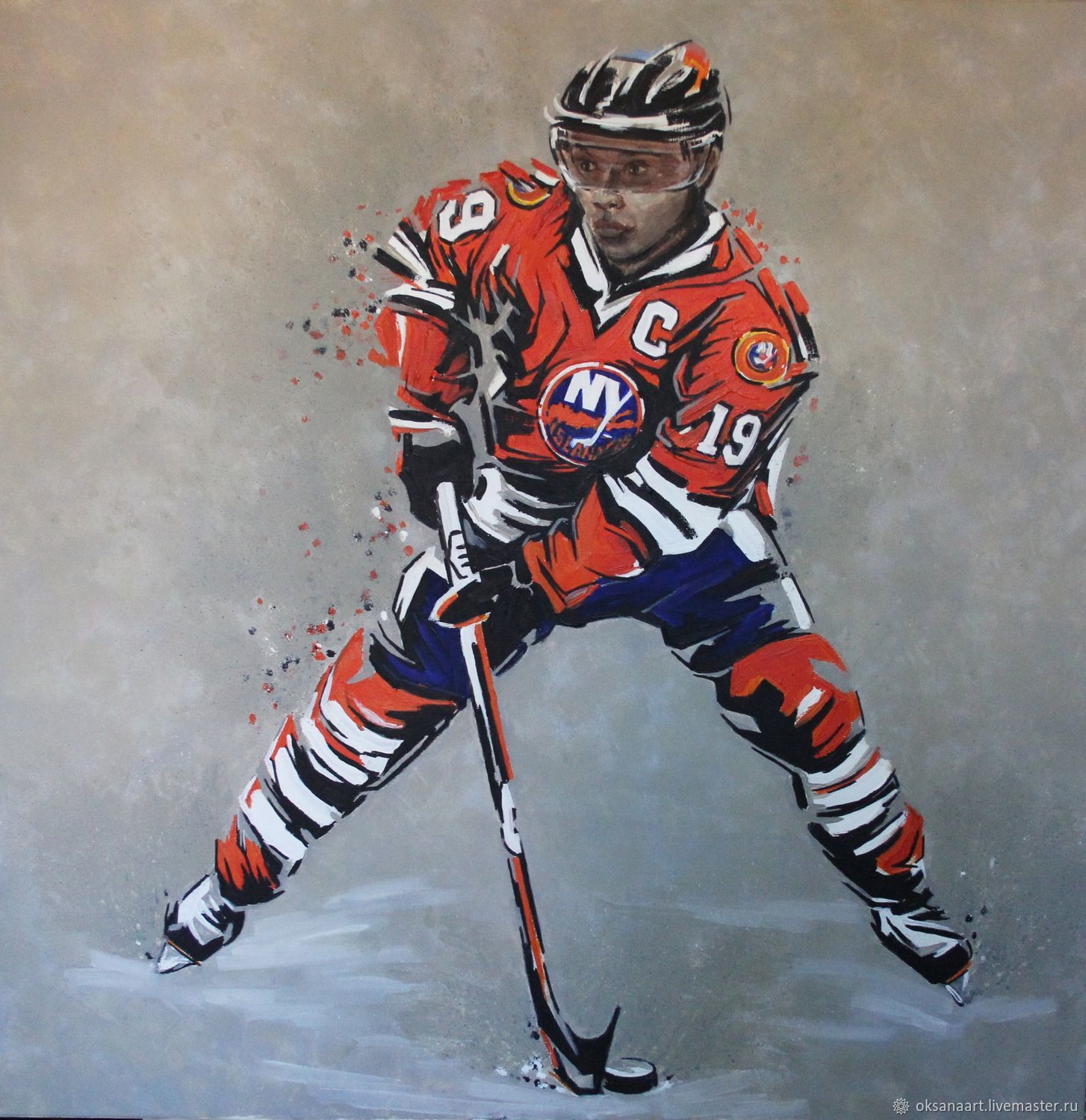 Hockey Art акварель