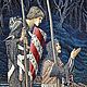 Гобелен с ангелами- "Поиск святого Грааля"У.Моррис. Камины. Волшебная комната(The magic room). Ярмарка Мастеров.  Фото №5