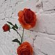 Ветка пионовидной розы, 70 см. Цветы. От сердца для души (rus77vivaflora). Интернет-магазин Ярмарка Мастеров.  Фото №2