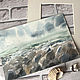'The sea calms' watercolor painting (landscape, sea), Pictures, Korsakov,  Фото №1