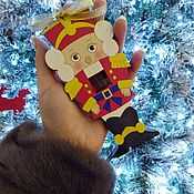 Сувениры и подарки handmade. Livemaster - original item Big Nutcracker on the Christmas tree. Handmade.