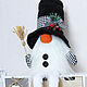 Заказать Новогодний Гном Снеговик с ножками. Cute Gnome. Ярмарка Мастеров. . Снеговики Фото №3