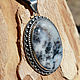 Valeria pendant with moss agate in a frame of 925 sterling silver SP0079. Pendant. Sunny Silver. My Livemaster. Фото №5