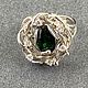 Кольцо с цаворитом 2,12 ct изумрудного цвета. Кольца. AMG. Интернет-магазин Ярмарка Мастеров.  Фото №2