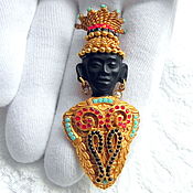 Винтаж handmade. Livemaster - original item Brooch Prince of Africa, Askew London, England, gold 24k. Handmade.