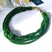 Украшения handmade. Livemaster - original item Necklace with chrome diopside 
