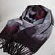 Men's Felted Winter Cherry Scarf. Scarves. Юлия Левшина. Авторский войлок COOLWOOL. My Livemaster. Фото №6