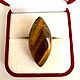 Серебряное кольцо с крупным Тигровым глазом. Кольца. My luxury store. Ярмарка Мастеров.  Фото №4