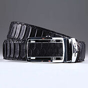 Аксессуары handmade. Livemaster - original item Belt made of Python leather with automatic buckle IMP3001B. Handmade.