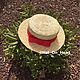 Заказать Шляпа канотье с красной лентой. Hats-And-Caps (Елена). Ярмарка Мастеров. . Шляпы Фото №3