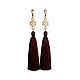 Earrings with tassels and Charms happiness, Tassel earrings, Moscow,  Фото №1