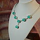 Necklace Chalcedony. Necklace. Handwork of jewelry.. My Livemaster. Фото №4