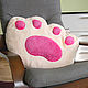 Furry-Foot for relax, soft, great gift for birthday, Pillow, Novosibirsk,  Фото №1