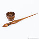 Spindle for spinning Pine (with base) Wooden shank #B13. Spindle. ART OF SIBERIA. Online shopping on My Livemaster.  Фото №2