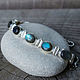Silver bracelet with Labrador 'Serenity' silver 925. Bead bracelet. The inspiration of nature in stones. My Livemaster. Фото №5