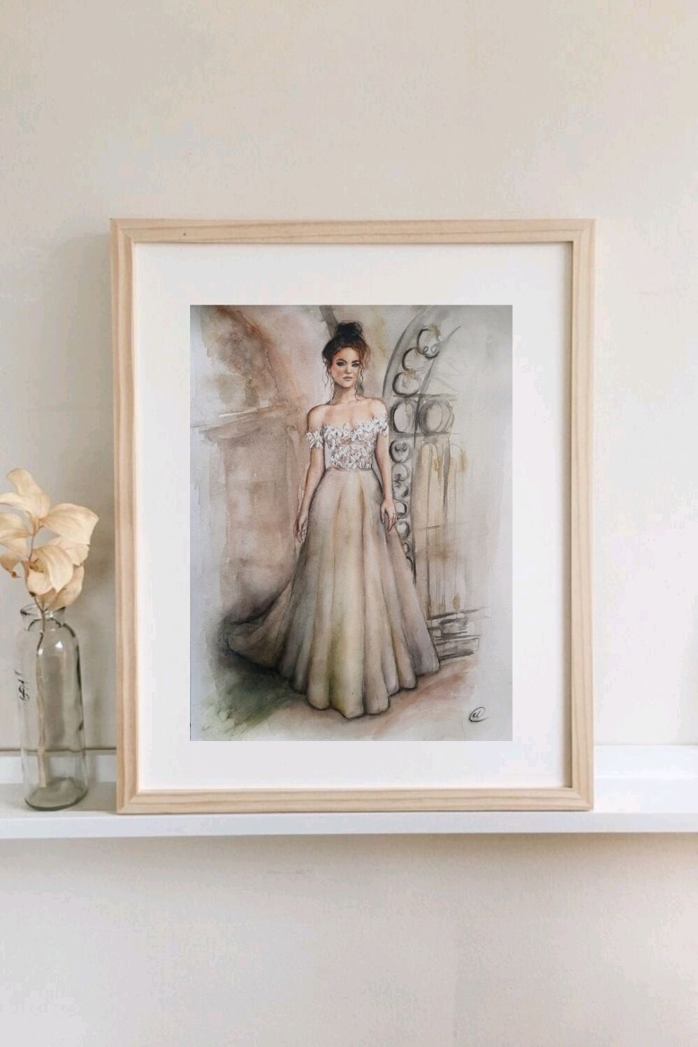 Картина девушка в белом платье в детскую комнату для девочки в интернет ...