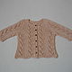 Openwork jacket made of tea rose cotton yarn. Childrens cardigan. 4 children-baby. Online shopping on My Livemaster.  Фото №2
