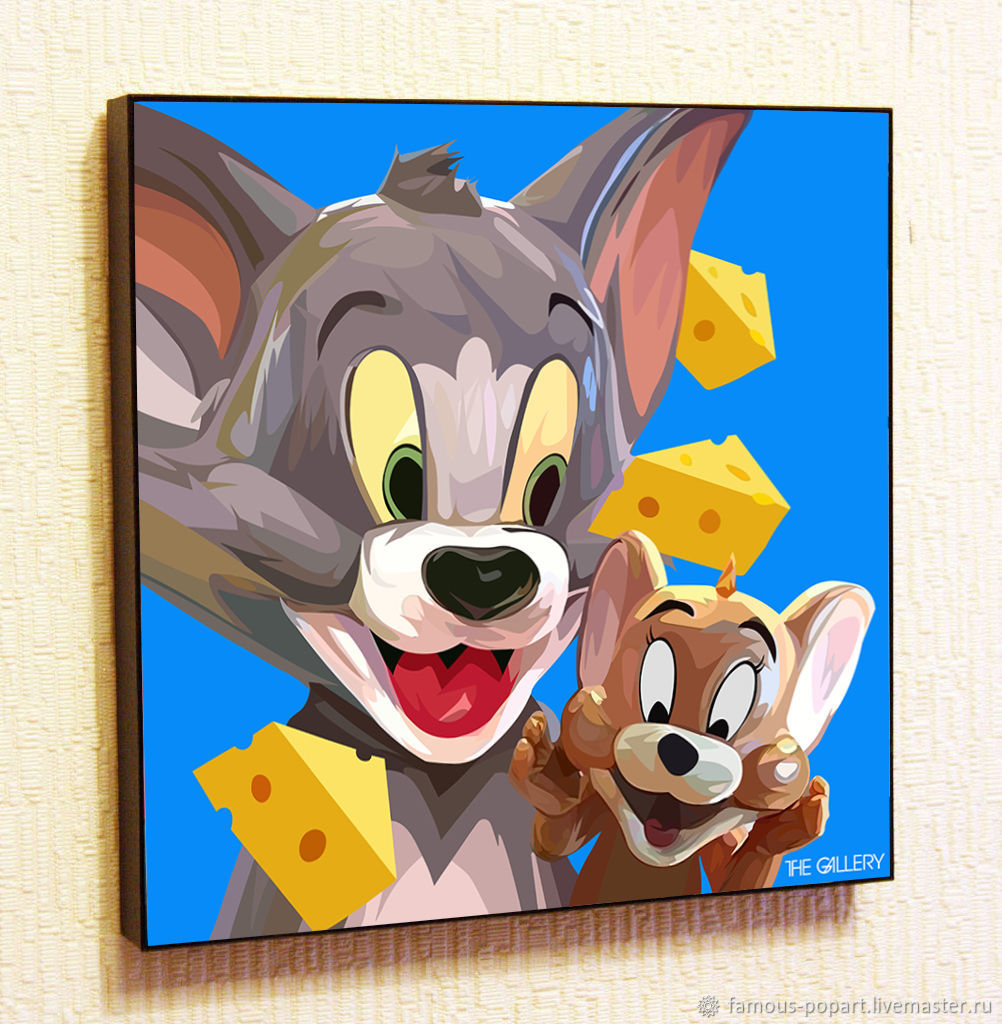 Tom and Jerry Poster painting in Pop Art style в интернет-магазине на ...