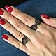 Наборное кольцо. Коллекция Маруся. Черное. (KU&KU). Набор колец. KU&KU Jewelry (Ку-энд-Ку) (ku-and-ku). Ярмарка Мастеров.  Фото №4