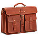 Leather briefcase 'Miron' (red), Brief case, St. Petersburg,  Фото №1