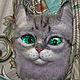 Decoration: cat with green eyes. Pendants. zverki (zverki). My Livemaster. Фото №5