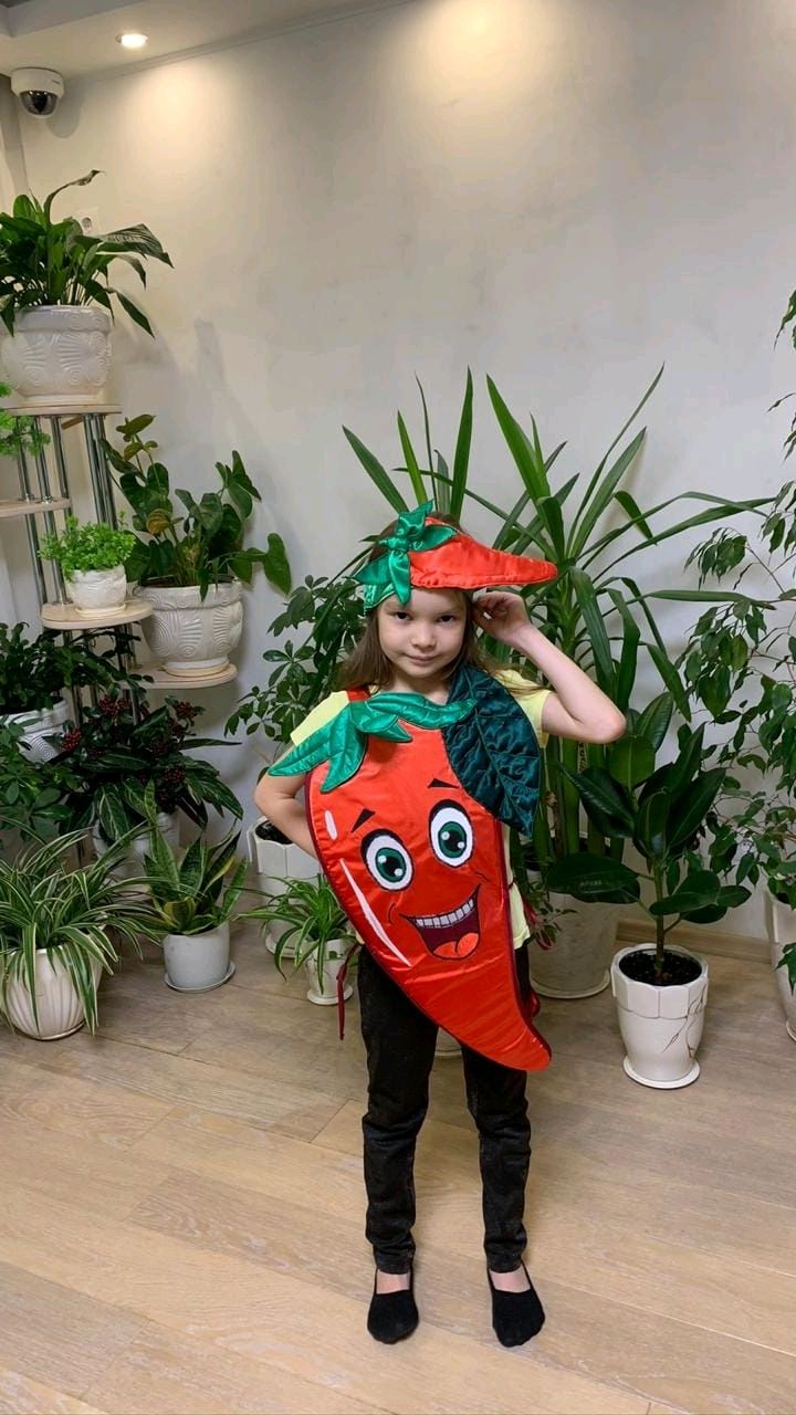 детские костюмы овощей и фруктов