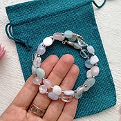 Украшения handmade. Livemaster - original item A bracelet made of beads and natural stones.. Handmade.