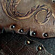 Чехол для планшета + ежедневник "Дракон" кожаный мужской EDC. Мужская сумка. Даша Голова. Ярмарка Мастеров.  Фото №5