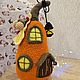  Домик-Тыква. Игрушки. Наталья (natali-plush-toys). Интернет-магазин Ярмарка Мастеров.  Фото №2