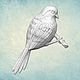 Mold 'Bird Sparrow' (XL) ARTMD1404, Blanks for decoupage and painting, Serpukhov,  Фото №1