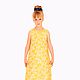 Yellow elegant dress for girl jacquard, Childrens Dress, Moscow,  Фото №1