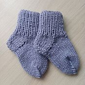 Одежда детская handmade. Livemaster - original item Socks "Grey". Handmade.