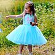 Нарядное платье для девочки "небесно-голубое", Платья, Санкт-Петербург,  Фото №1