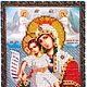 Beaded embroidered icon of the most Holy mother of God 'Merciful', Icons, Novosibirsk,  Фото №1